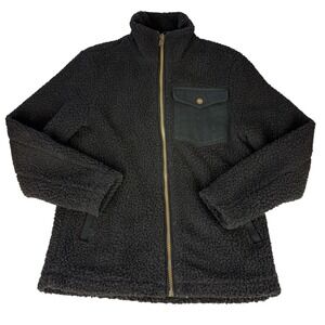 Pendleton Mens Black River Rock Sherpa‎ Fleece Full Zip Jacket Size SMall